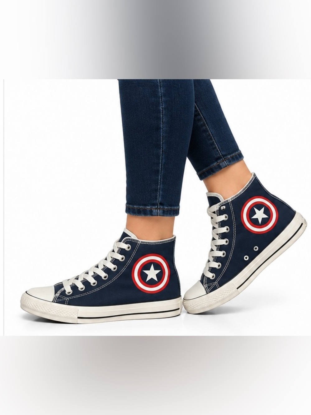 Converse size 6 Women’s Captain America Sneakers